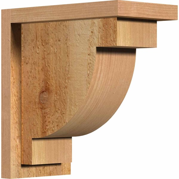 Ekena Millwork Alpine Rough Sawn Corbel w/Backplate, Western Red Cedar, 6"W x 12"D x 12"H COR06X12X12ALP01RWR - main